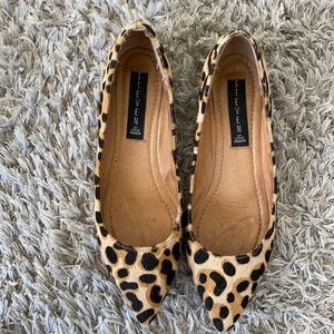 Garnur Leopard Pointed Toe Ballet Flats 7.5 {Steven by Steve Madden}